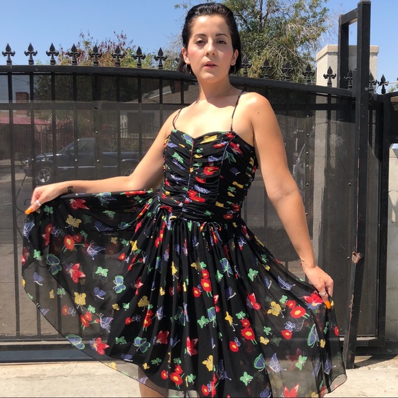 Anthropologie Dresses & Skirts - Anna Sui X Anthropologie S 4 Silk Butterfly Dress